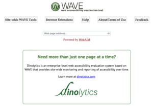 Wave main page